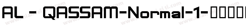 AL - QASSAM-Normal-1字体转换